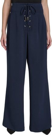 Halston Heritage Lace-Up Front Pant