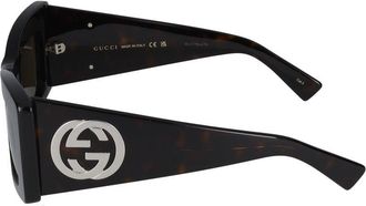 Gucci Womens Gg1842s Sunglasses Black Acetate