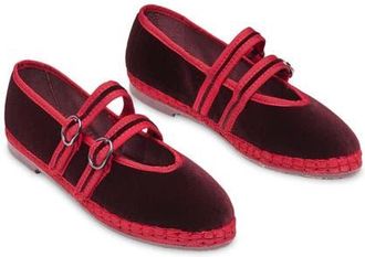 Flabelus Claire Mary Jane Flat in Vino at Nordstrom, Size 12Us
