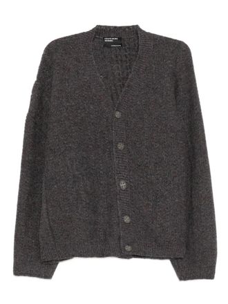 Enfants Riches Deprimes asymmetrical cardigan - men - Cashmere - L - Grey