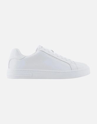A|X Armani Exchange Mens Leather White Sneaker Trainer - Size: 10