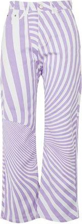 8 by YOOX PRINTED ORGANIC COTTON STRAIGHT CUT JEAN