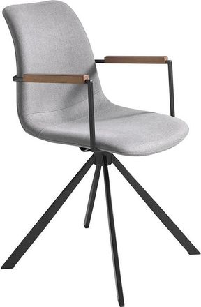 Angel Cerdá Drehbarer Design Stuhl Brennia mit Armlehnen