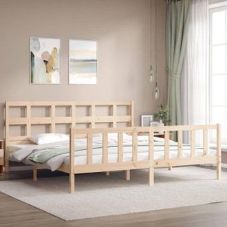 vidaXL Bed Frame without Mattress 200x200 cm Solid Wood Pine Vidaxl