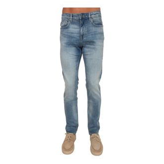 HUGO BOSS Jeans, Heren, Blauw, W33, Katoen, Delaware Slim-fit Jeans