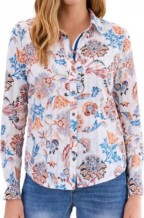 FDJ Womens Classic Long Sleeve Top In Ivory