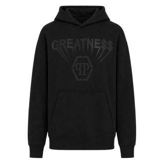 Philipp Plein Hoodies & sweatvesten, Heren, Zwart, 2Xl, Katoen, Hoodie Sweatshirt Greatness