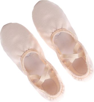Yarnow Elastic Band Ballet Shoes Lightweight Non-Slip Sole Dance Footwear for Adults Suitable for Yoga Ballroom Modern and Jazz Dance Soft Sole Dancing Shoes