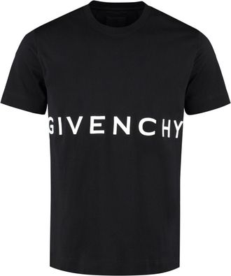 Givenchy flocked logo T-shirt - Nero