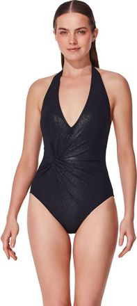 Gottex Pretty Women Halter One Piece in Black at Nordstrom, Size 10