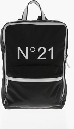 N&deg;21 Nylon Backpack With Printed Logo size One Size