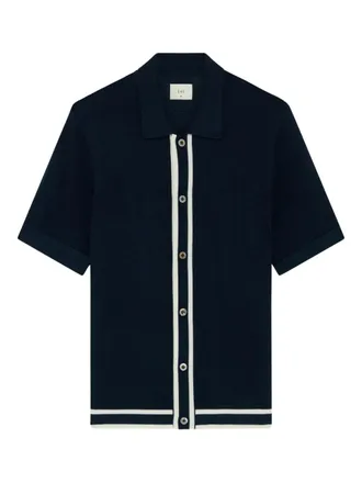 CH&Eacute; Studios textured panelled cardigan - Blue