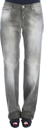 Ermanno Scervino Prachtige Straight Jeans - Dames - Regular Fit Jeans - Grijs - W26 - Katoen - Jeans