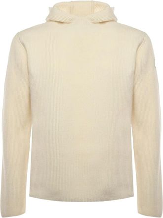 Moncler x Jil Sander geribbelde hoodie - Beige