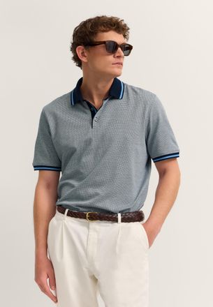 Bugatti Herren Polo Modern Fit van puur katoen