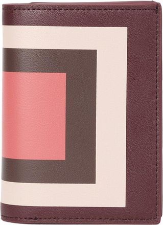 Tiffany & Fred Geometric Print Leather Wallet