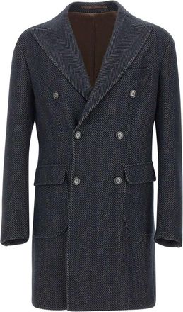 Barba Barba Coat With Peak Lapels