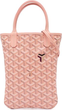 Goyard Pre-owned Womens Tote Bag Geometric Pattern - Coral Textile - One Size