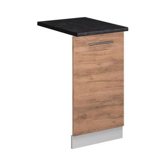 Vicco Panel Frontal Del Lavavajillas Fame-line, Roble Dorado, 45 Cm, Et Antracita Vicco