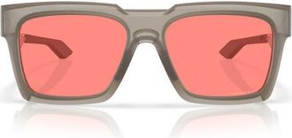 Oakley Enigma Ink 59mm Square Sunglasses in Matte Trans Sand/prizm Peach at Nordstrom