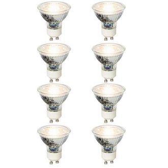 LUEDD LED lamp - set van 8 - GU10 - 4W - 3000K - 310LM - dimbaar