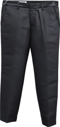 Jil Sander Straight Pants in Black Cotton