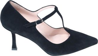 Anna F. Schoenen, Dames, Zwart, 38 EU, Leer, Decolleté