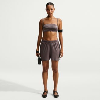 Nike Womens SKIMS Stretch Knit Shorts in Brown | IU2213-241