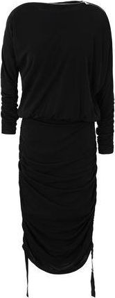 Karl Lagerfeld CREPE JERSEY SHIRRED DRESS
