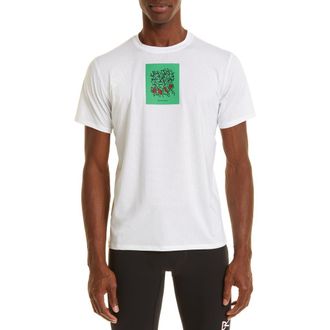 District Vision Peace Tech Graphic Tee in White at Nordstrom, Size Small