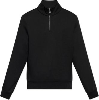 Paul Smith Turtleneck Sweatshirt - Heren - Vesten met rits - Zwart - S - Katoen - Hoodies & sweatvesten