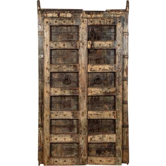 Biscottini International Biscottini - Puerta Corredera Medieval Antigua Interior O Exterior De Madera Maciza Y Hierro