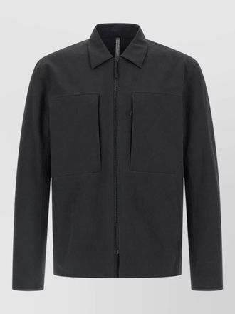 Veilance mionn collared overshirt long sleeves pockets