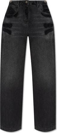 The Attico Wild Leg Jeans - Dames - Loose Fit Jeans - Grijs - W27 - Katoen - Jeans