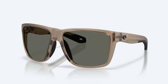 Costa Unisex Broadbill Ii Polarized Sunglasses In Matte Brown Smoke Gray 580G