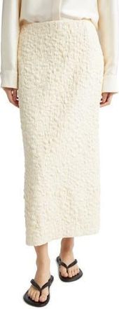 Nellie Partow Maya Mixed Media Skirt in Cream at Nordstrom Rack, Size 12