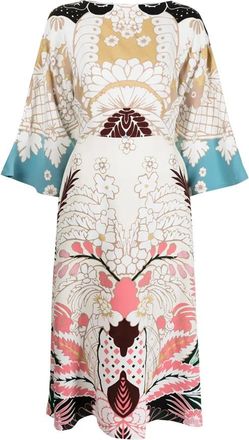 Valentino Kleedjes, Dames, Veelkleurig, L, Cady Gedrukte Jurk