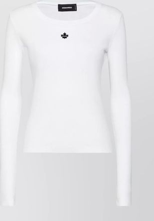 Dsquared2 cotton long sleeve round neck t-shirt