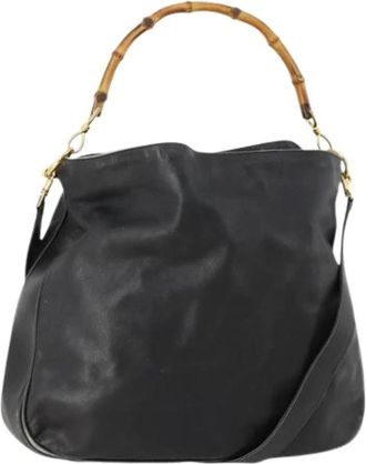Gucci Pre-owned Vintage Schoudertas - Dames - Vintage Schoudertas - Zwart - ONE Size - Leer - Vintage