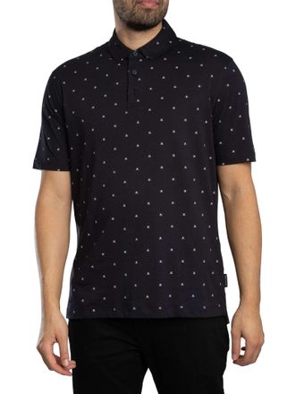 A|X Armani Exchange Poloshirt Met Logopatroon, Blauw