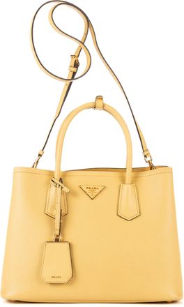 Prada Pre-owned Womens Double Bag Handbag - Yellow - One Size