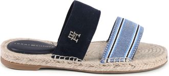 Tommy Hilfiger Espadrille Sandalen Met Twee Bandjes Ontwerp