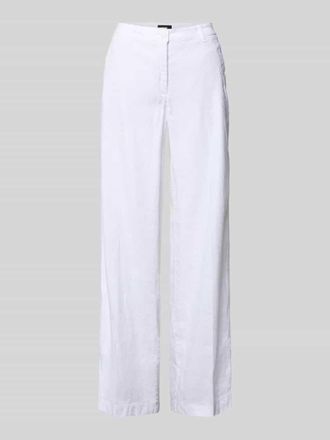 Cambio Cambio Leinenhose mit Eingrifftaschen Modell ADRIENNE in Weiss, Gr&ouml;&szlig;e 32