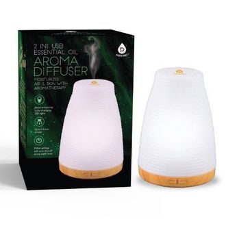 Pursonic 2-in-1 USB Essential oil Aroma Diffuser in Brown Color at Nordstrom