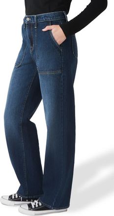 Fidelity Denim Farrah Utility Jeans in Ponderosa at Nordstrom, Size 31 32