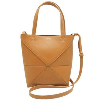 Loewe Pre-owned Tote Bag - Dames - Vintage Schoudertas - Bruin - ONE Size - Leer - Vintage