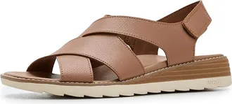 Skechers Bobs Arch Fit Oasis - Cozy Crosser Womens Sandals Tan : 8.5 M, Faux Leather