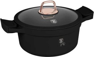 OEM Maceta De Titanio 24cm Berlinger Haus Bh-1457 Rosa Negra