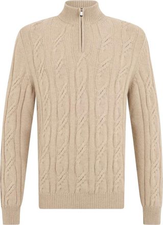 Fedeli Heren, Truien, Beige, Maat: XL Wol