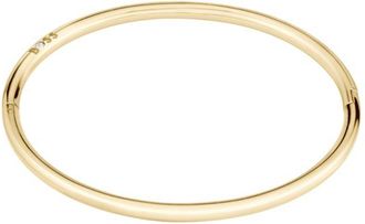 BOSS Gold-tone bangle with logo detail